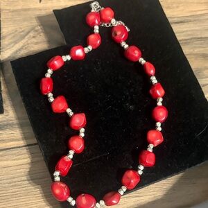 Red Beaded Necklace